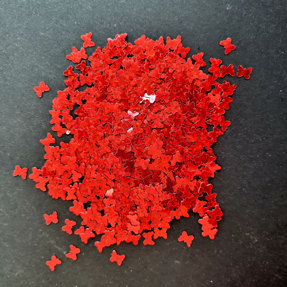 HOLOGRAPHIC BUTTERFLY GLITTER SET OF 12