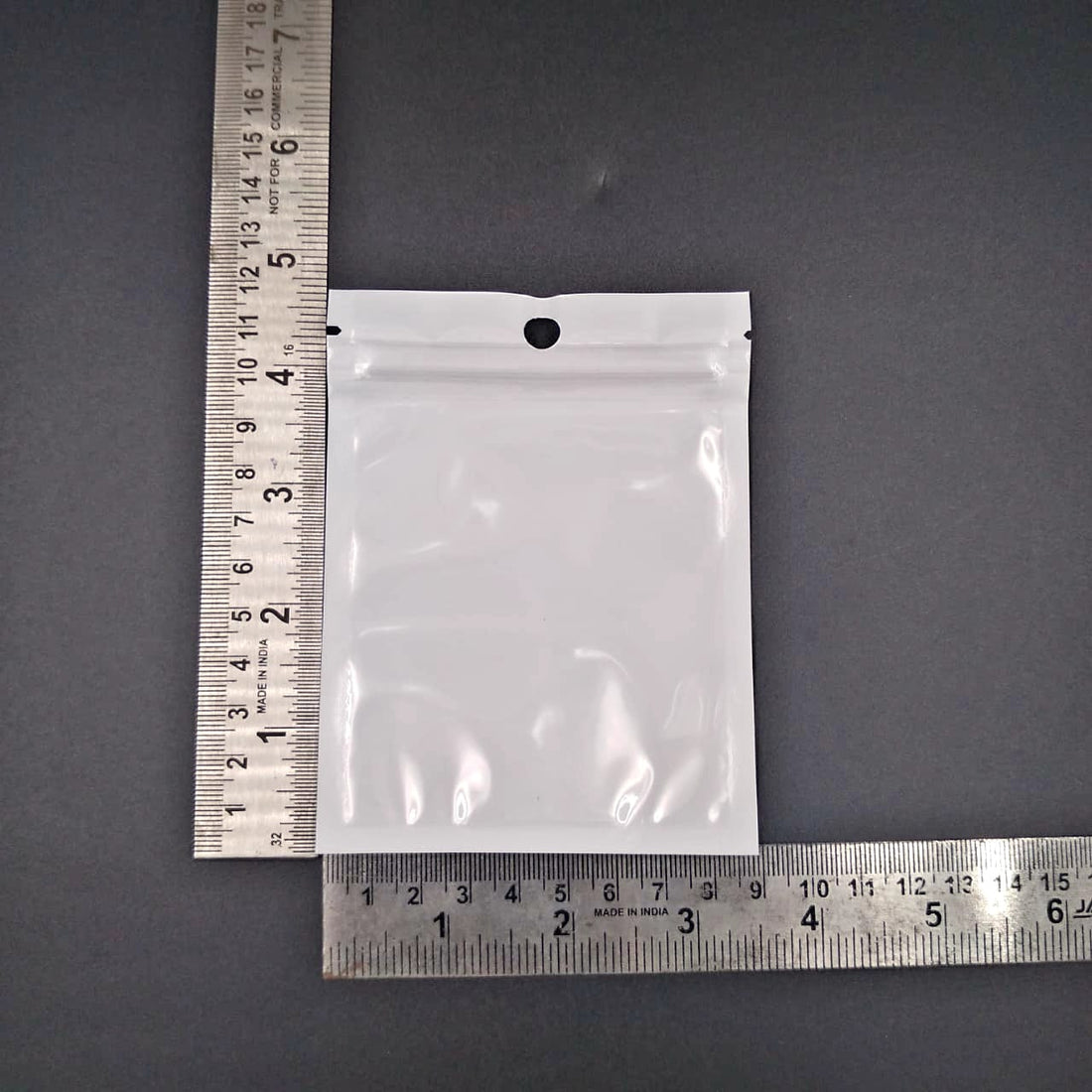 White Ziplock Pouch - 9 x 12