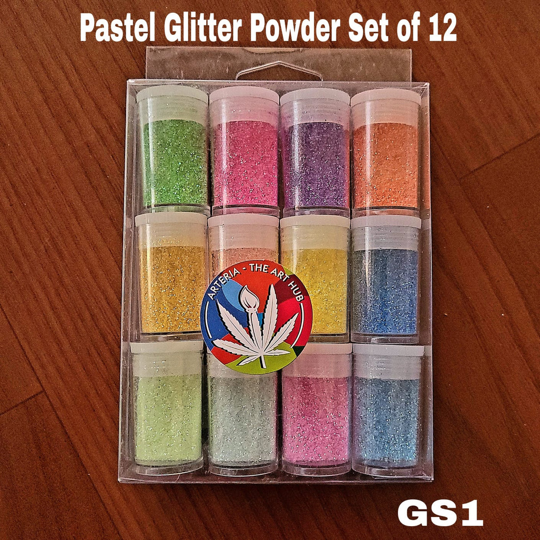 Pastel Glitter Powder Set of 12