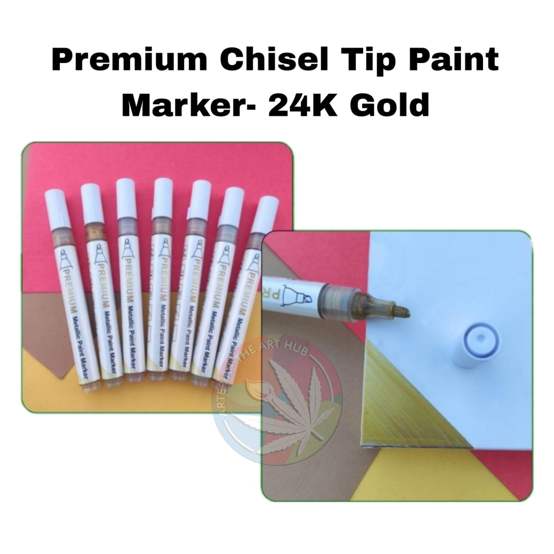 Premium Chisel Tip Paint Marker- 24 Carat Gold