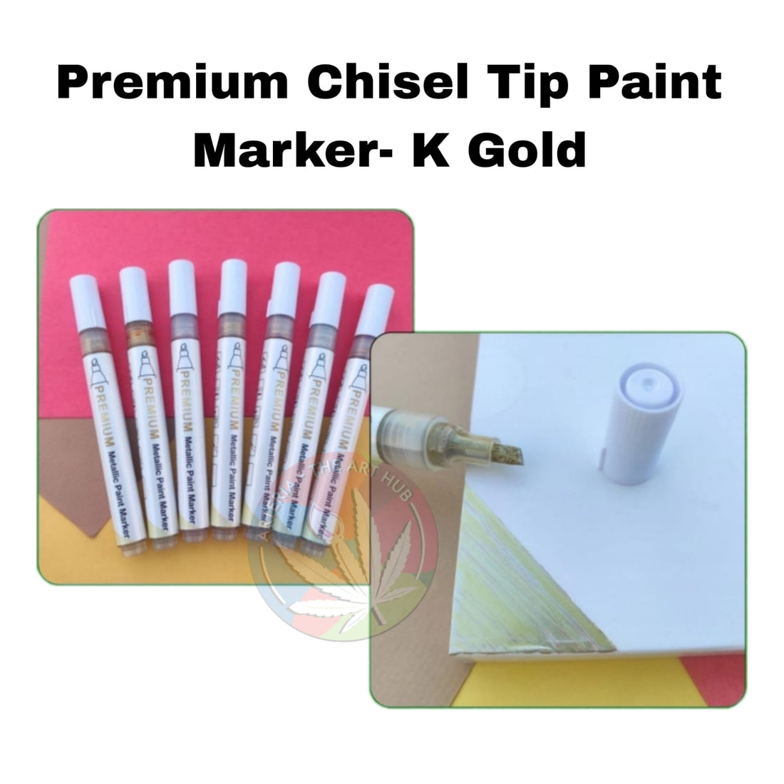 Premium Chisel Tip Paint Marker- K Gold