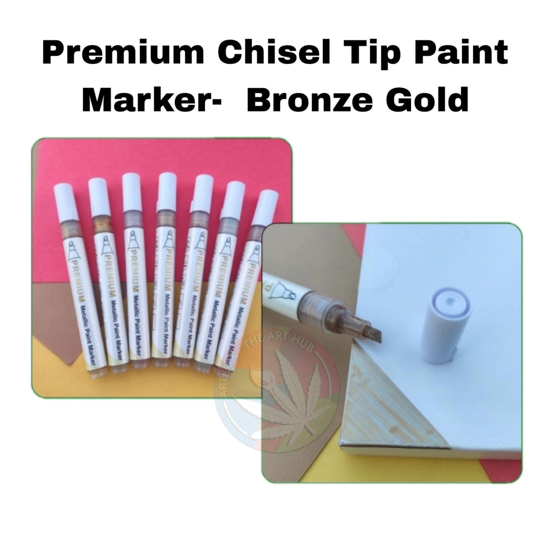 Premium Chisel Tip Paint Marker- Bronze Gold
