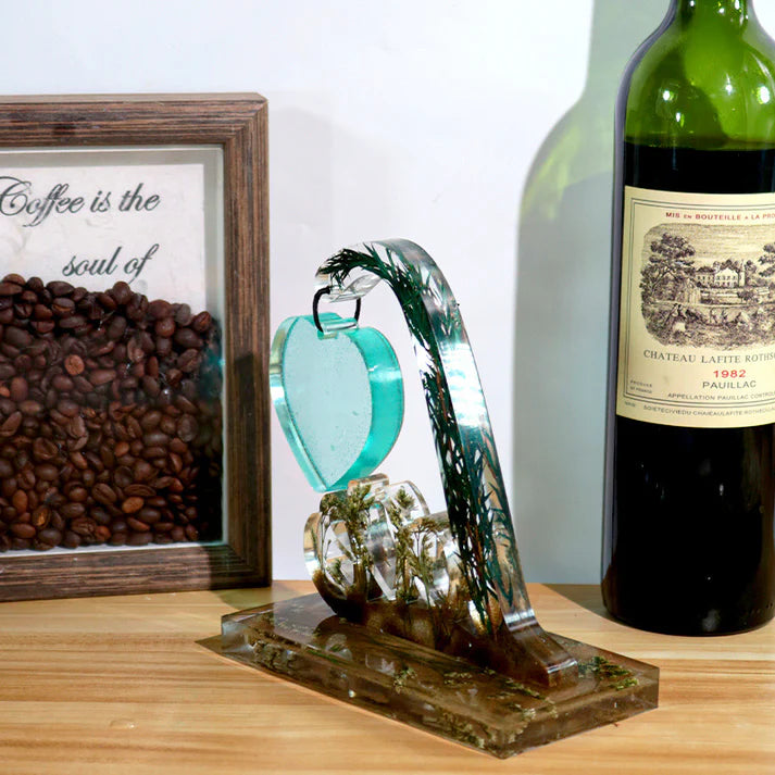 LOVE With Hanging Heart Photo Frame