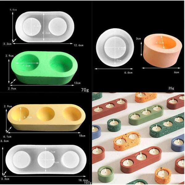 1 Cavity Capsule Tea Light Holder Mould
