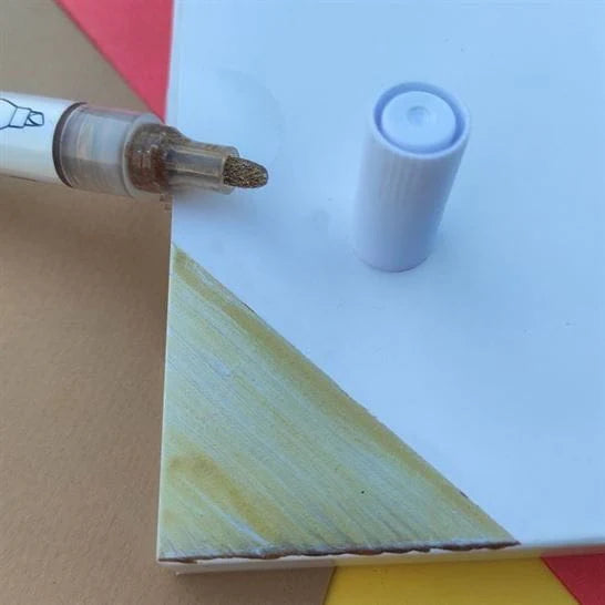 Premium Chisel Tip Paint Marker- Bright Gold