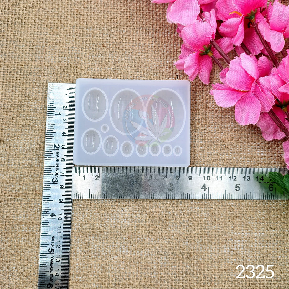 12 Cavity Oval Gemstones Mould