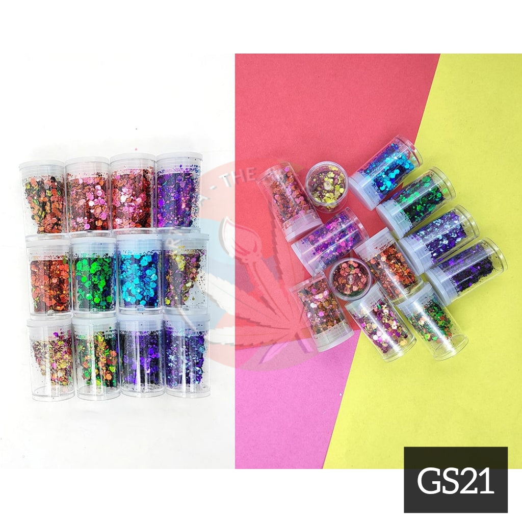 Chameleon Glitter Chunks - Set of 12